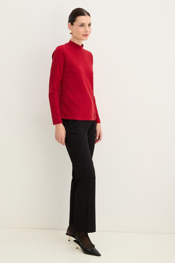 Polera Rib Acanalada Rojo 14202125007103-3