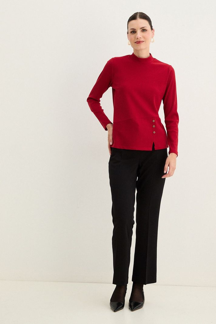 Polera Rib Acanalada Rojo 14202125007103-4