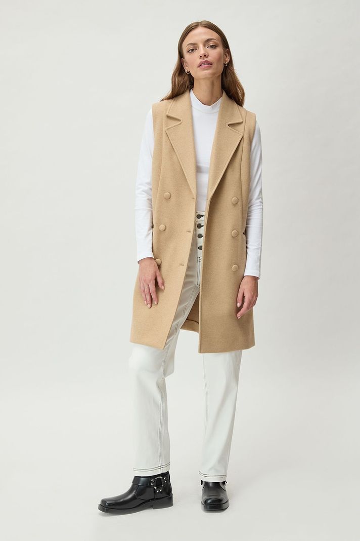 Chaqueton Liso Beige 17220125052106-0