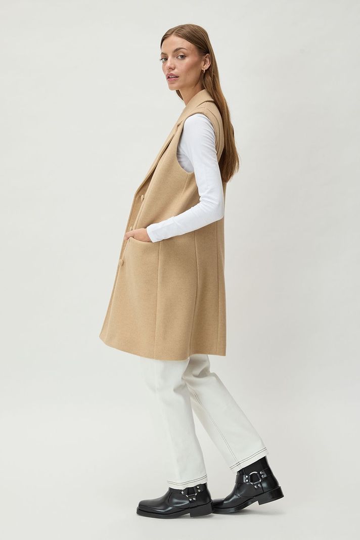 Chaqueton Liso Beige 17220125052106-2