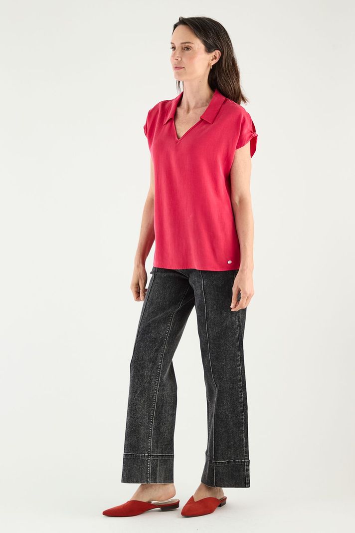 Blusa Escote En V fucsia Ma Griffe 14002125002116-2