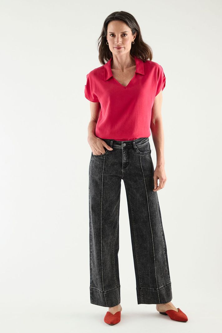 Blusa Escote En V fucsia Ma Griffe 14002125002116-4