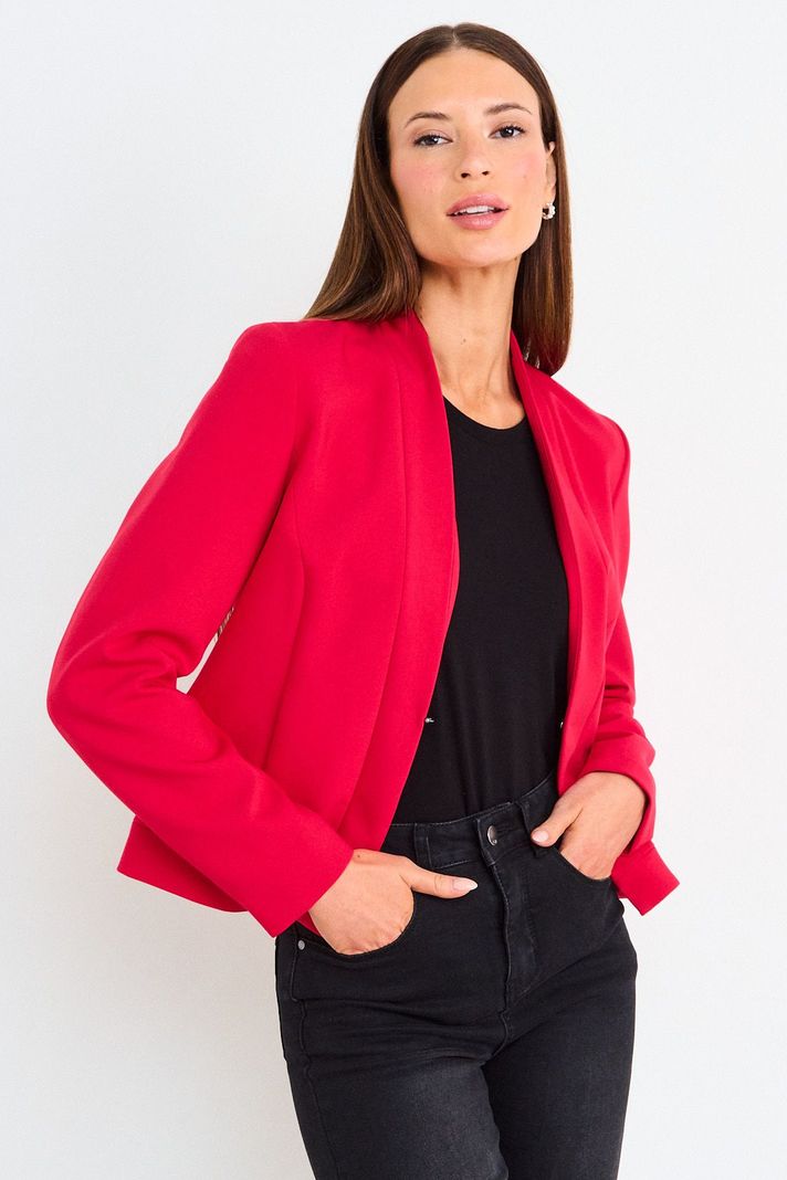 Blazer Liso Sin Solapa Rojo Ash 16007126059112... a $31.990
