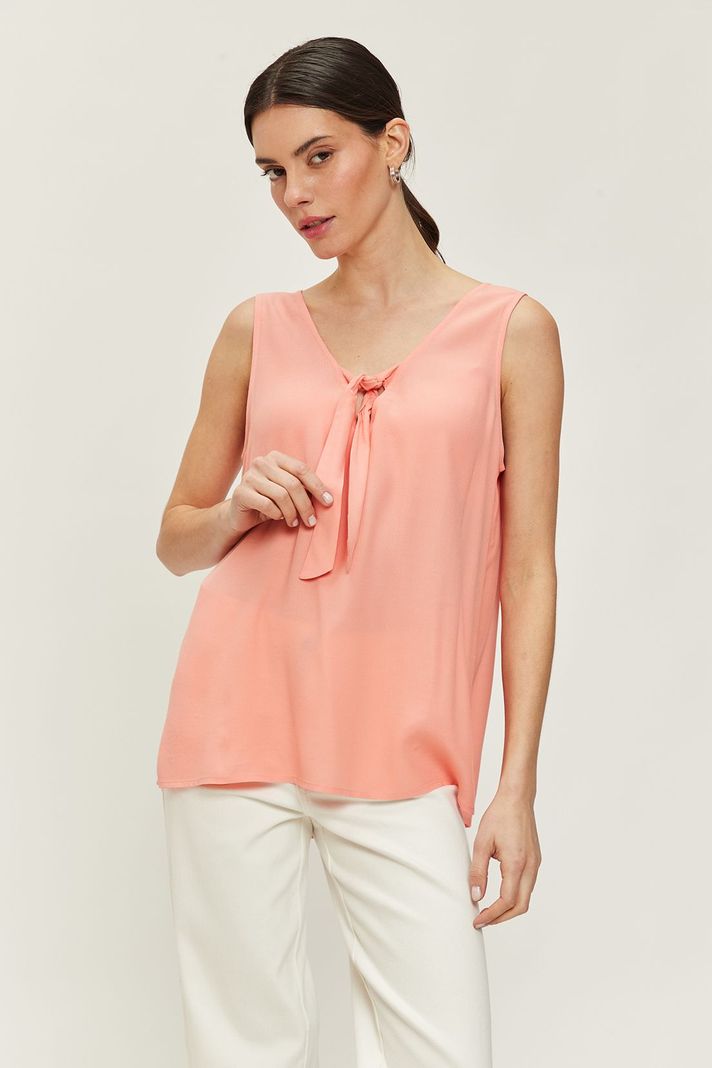 Top Liso Con Lazo coral Ash 14007224057131-0