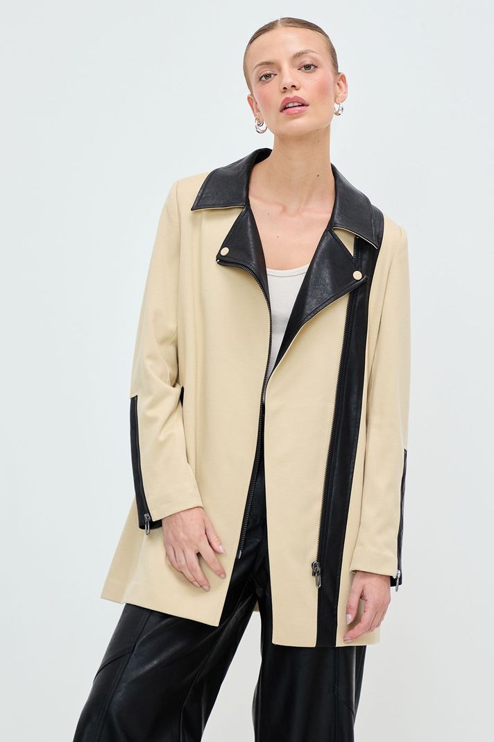 Chaqueton Liso Beige 17220125001106-0