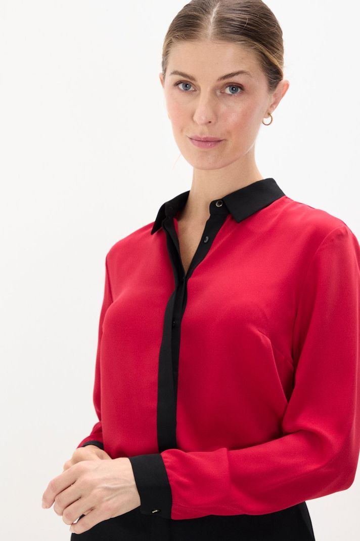Blusa Camisera Bicolor Rojo 14002125058103-1