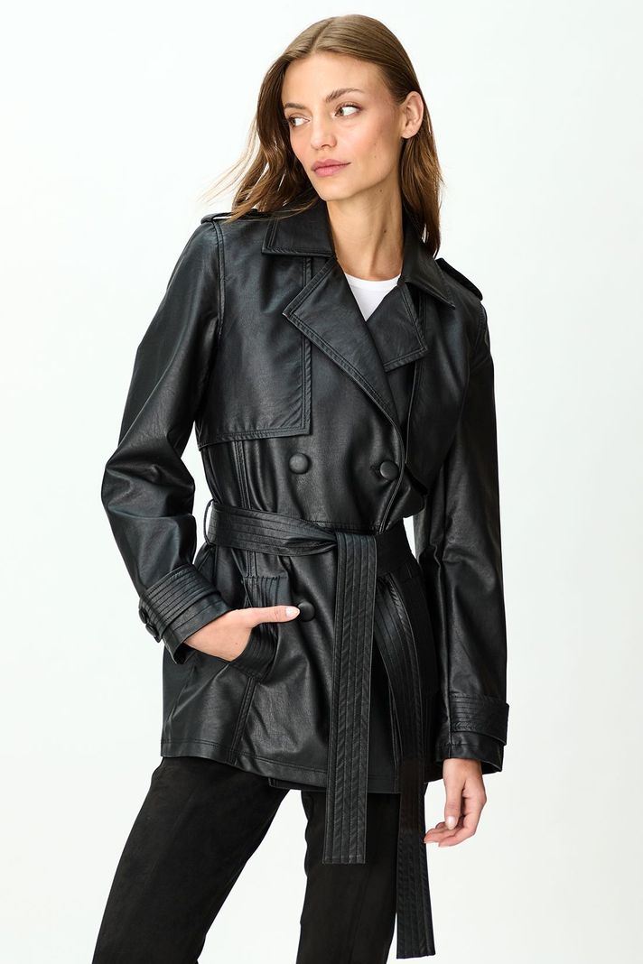 Impermeable Liso Trench Negro 17420125050102-0