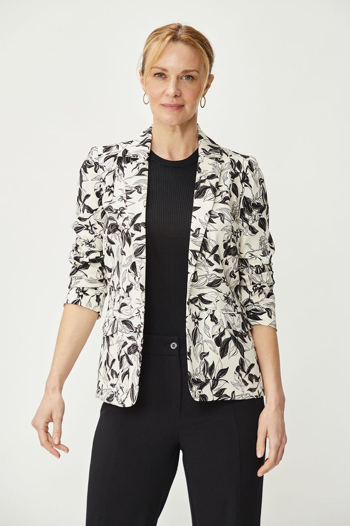 Blazer Estampado Floral Negro Ma Griffe 16102224053102-0