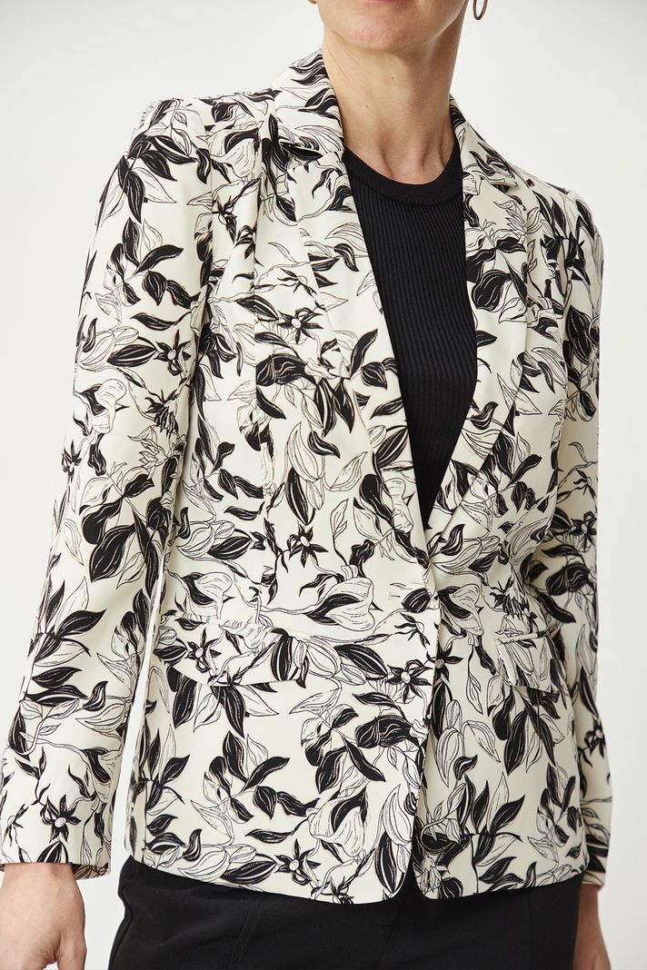 Blazer Estampado Floral Negro Ma Griffe 16102224053102-1