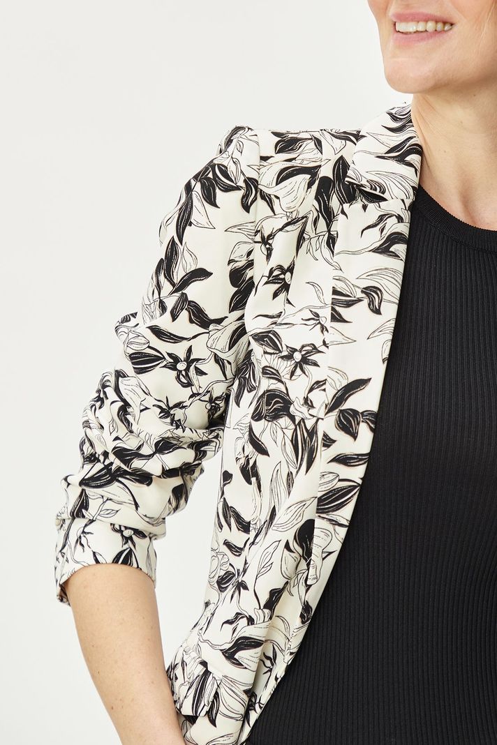 Blazer Estampado Floral Negro Ma Griffe 16102224053102-2