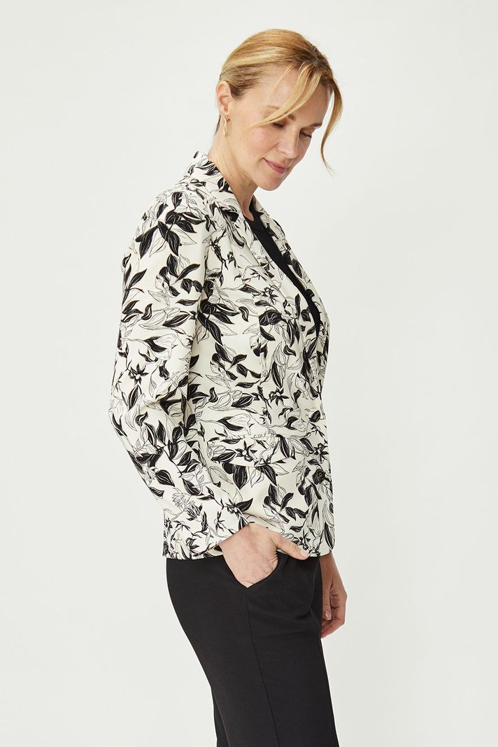 Blazer Estampado Floral Negro Ma Griffe 16102224053102-3