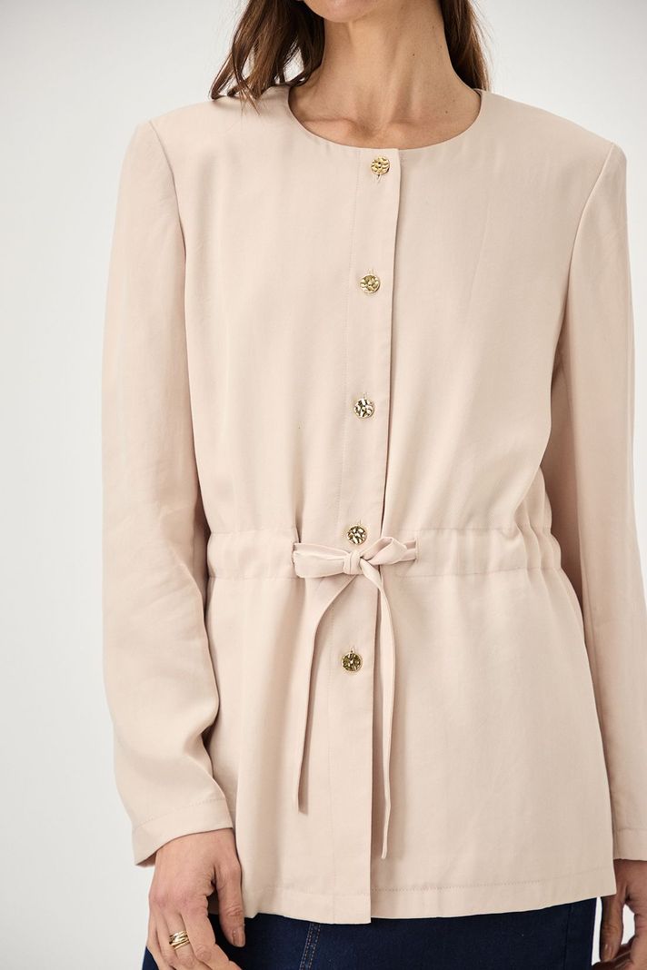 Chaqueta Ligera Lazo Beige Ma Griffe 17502224058106-1