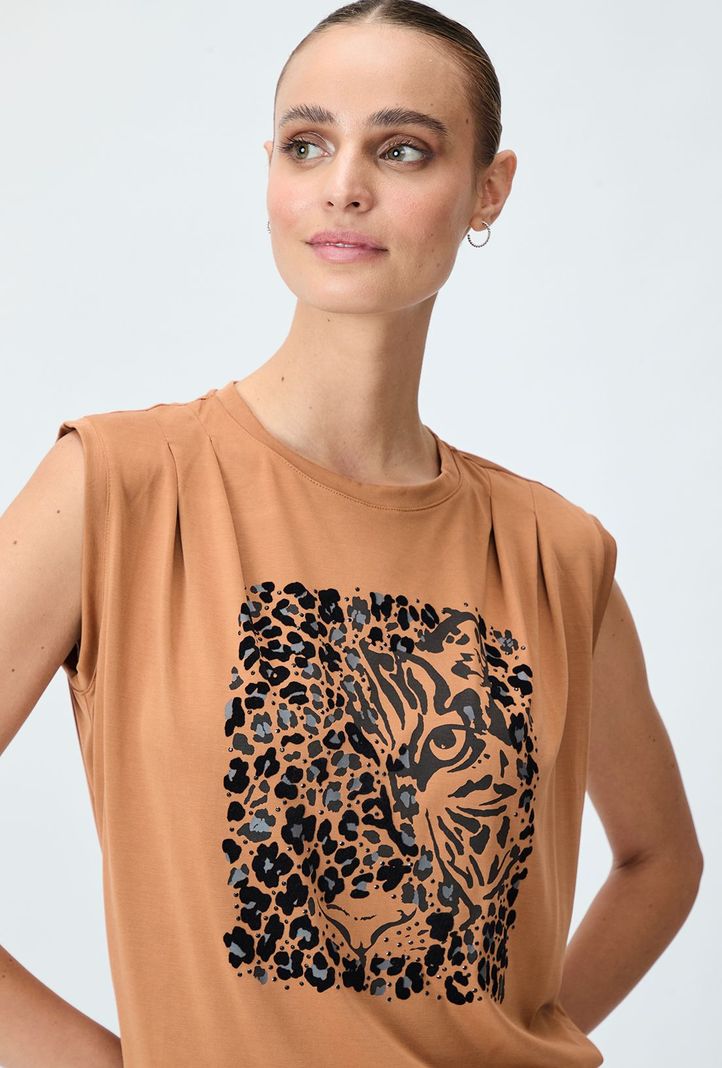 Polera Estampada Cafe iO 14620125050129-1