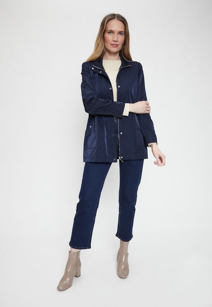 Trench Liso Azul Ma Griffe 17402224004104-1