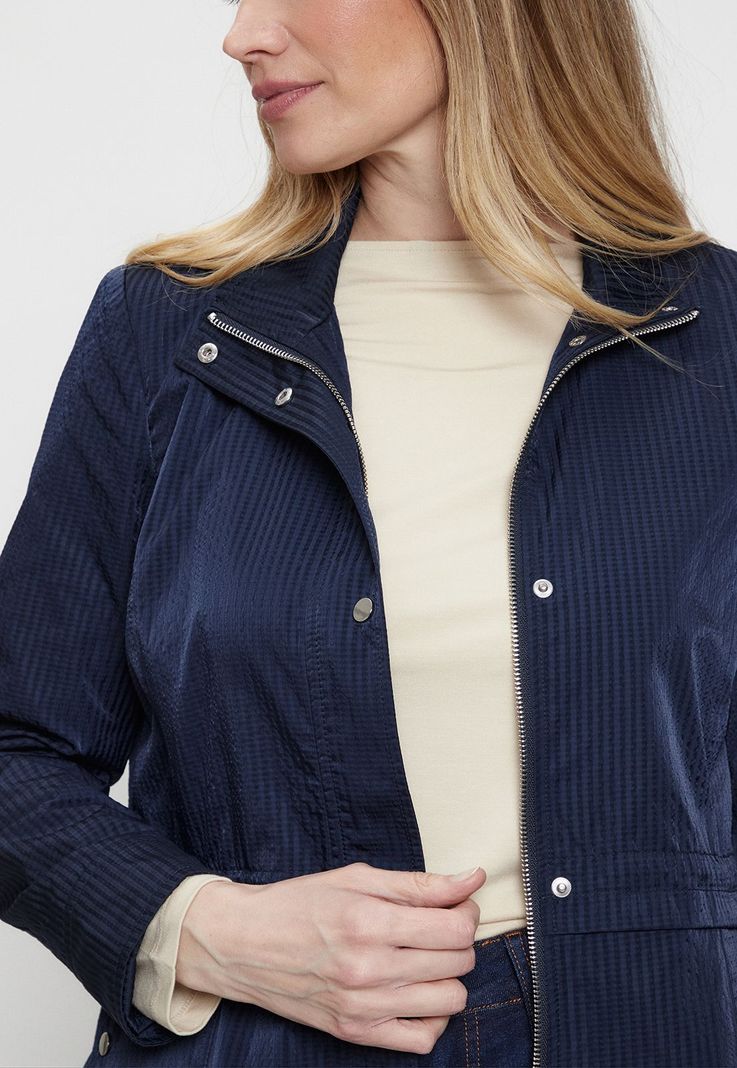 Trench Liso Azul Ma Griffe 17402224004104-2
