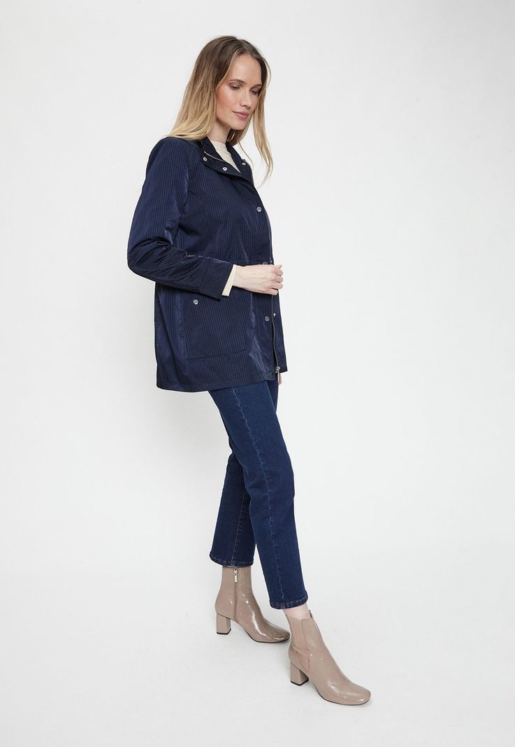 Trench Liso Azul Ma Griffe 17402224004104-3