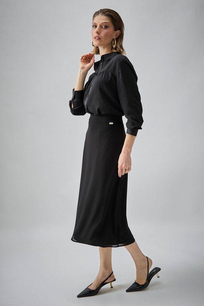 Falda Coctail Negro Ma Griffe 12002224100102-4
