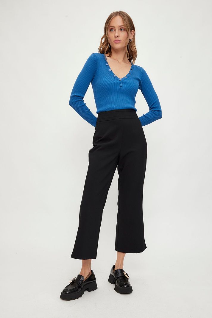 Pantalon Liso Negro iO 11020224010102-0