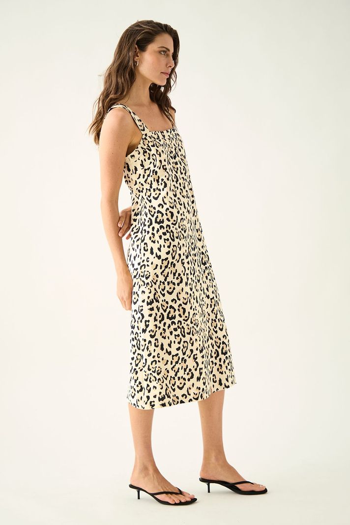 Vestido Largo Estampado Negro Ash 13507224053102-3