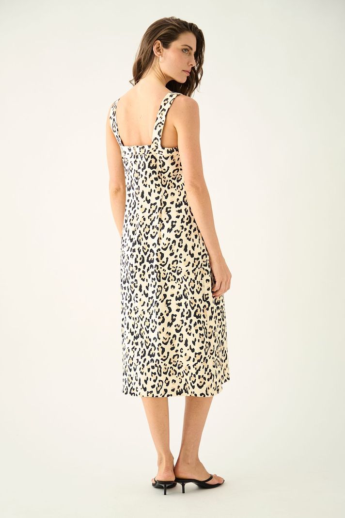 Vestido Largo Estampado Negro Ash 13507224053102-4