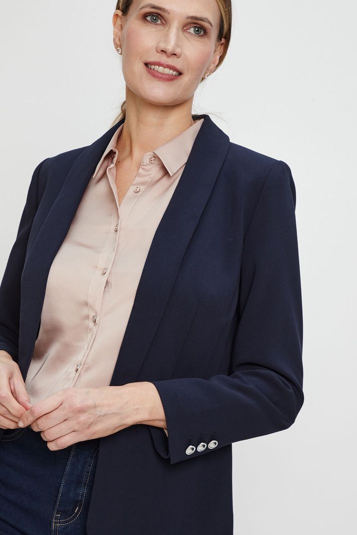 Blazer Liso Azul Ma Griffe 16002224050104-1