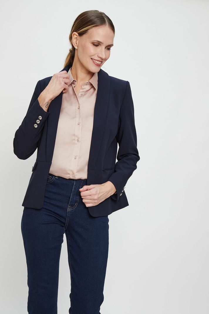 Blazer Liso Azul Ma Griffe 16002224050104-2