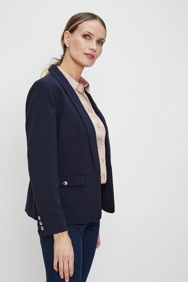 Blazer Liso Azul Ma Griffe 16002224050104-3