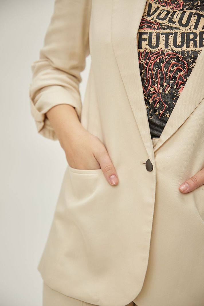 Blazer Liso Beige iO 16020224011106-2