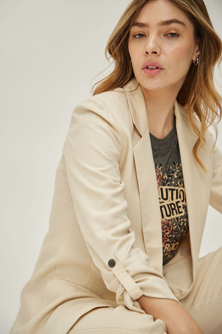 Blazer Liso Beige iO 16020224011106-0