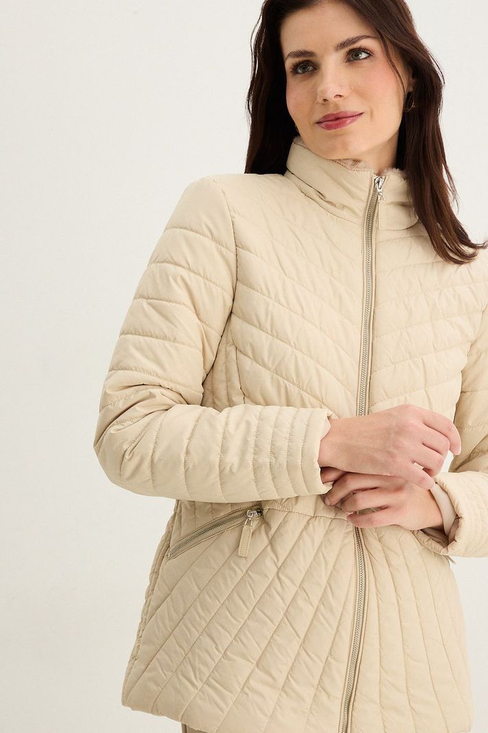 Parka Lisa Animal Print Beige 17602125005106-1