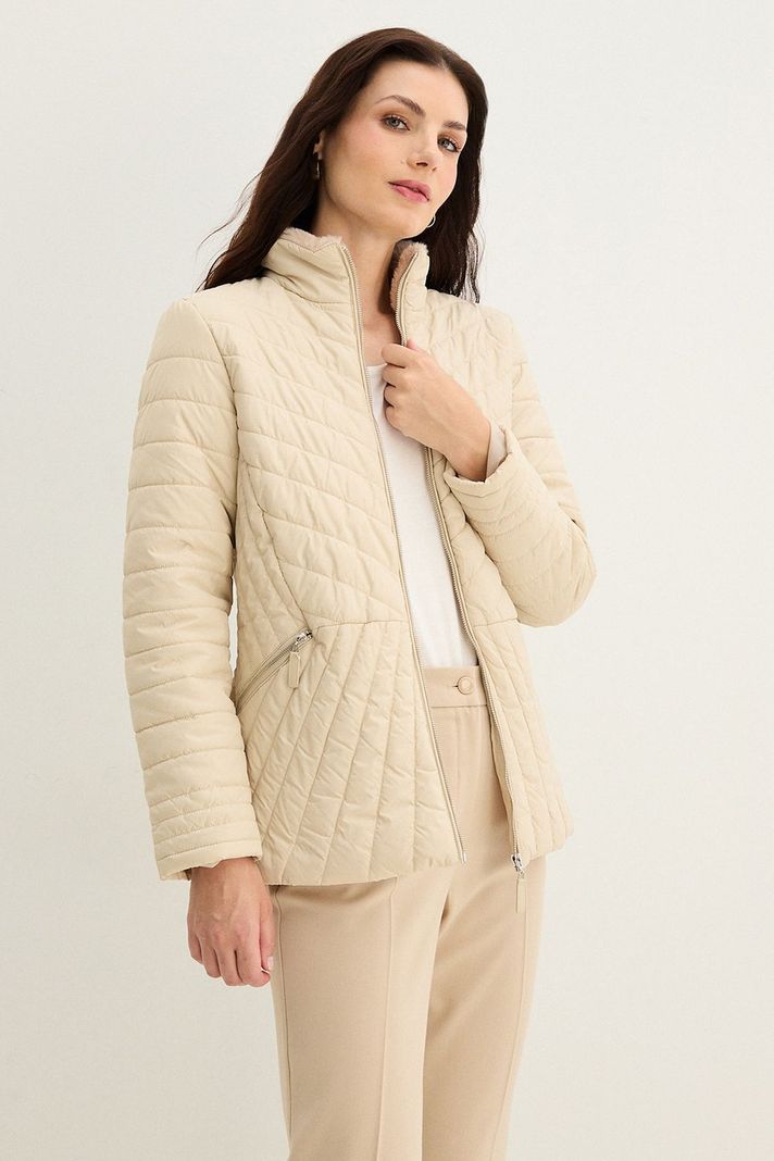 Parka Lisa Animal Print Beige 17602125005106-0