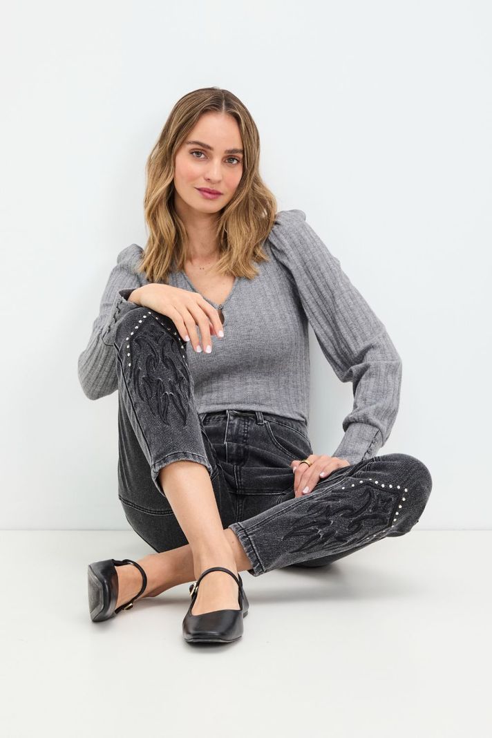 Jeans Liso Negro 11320125053102-4