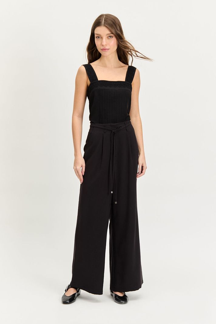 Pantalon Liso Negro iO 11020224017102-0