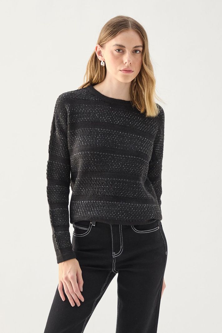 Sweater Liso Negro 18104125002102-0