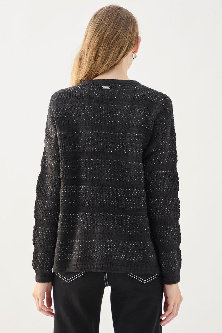 Sweater Liso Negro 18104125002102-2