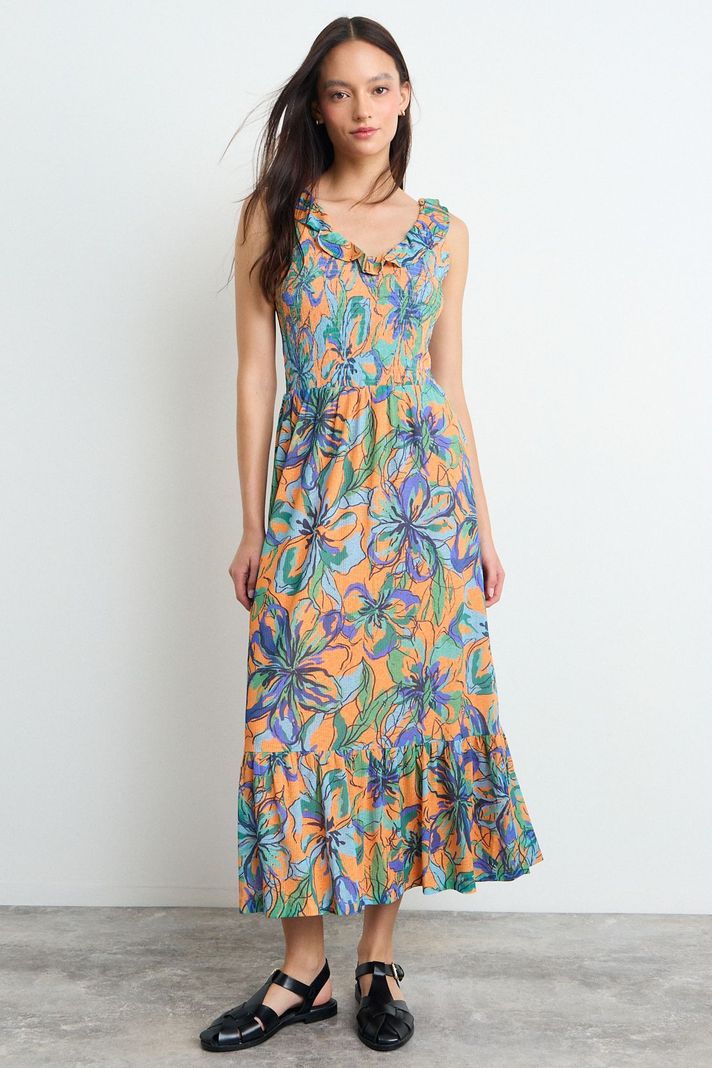 Vestido Largo Crudo Io 13520225057105... a $24.990
