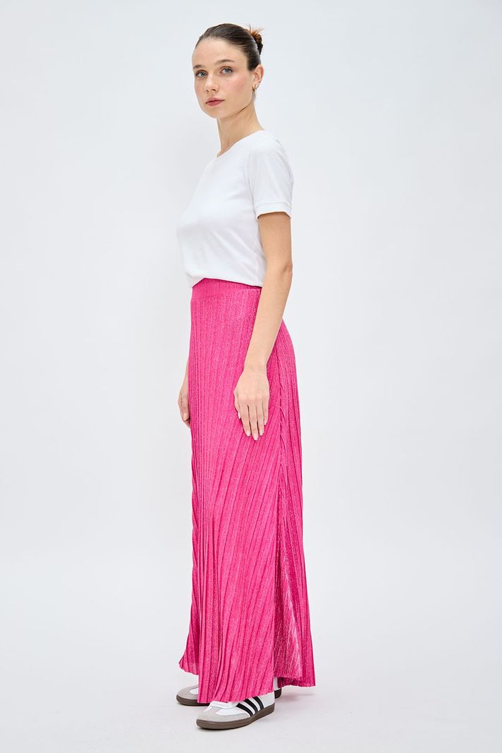 Falda Lisa Larga Fucsia iO 12320224051116-3