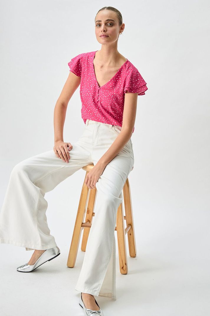 Blusa Fantaisa fucsia 14104125001116-0