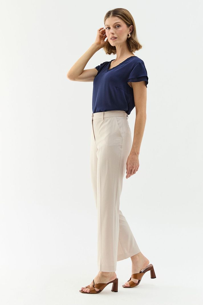 Pantalon Formal Bolsillo Tapeta Beige Ma Griffe 11002224060106-3