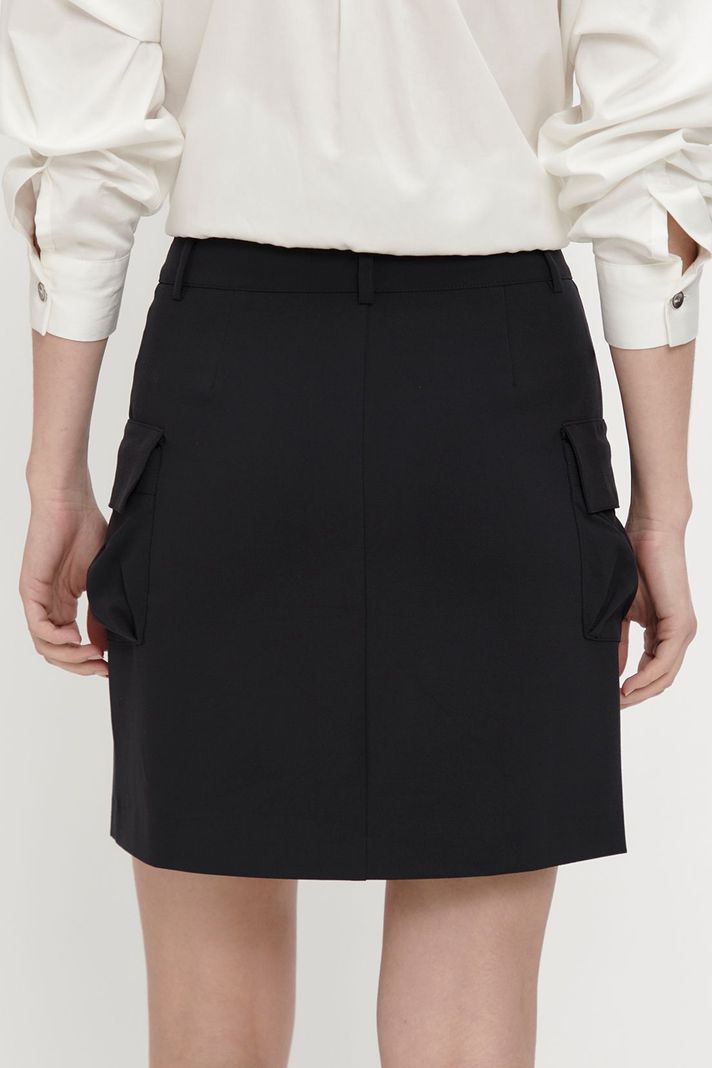 Falda Sastrera Cargo Negro Ash 12007224002102-3