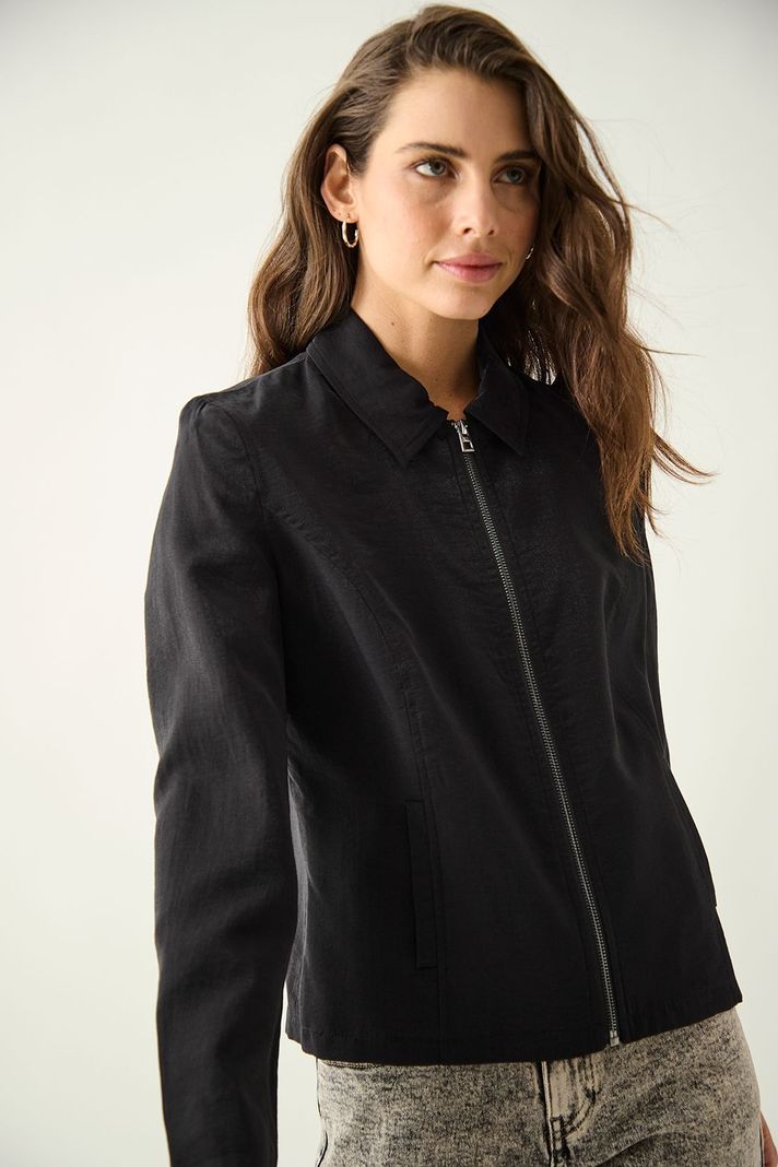 Chaqueta Lisa Negro Ash 17507125051102-1