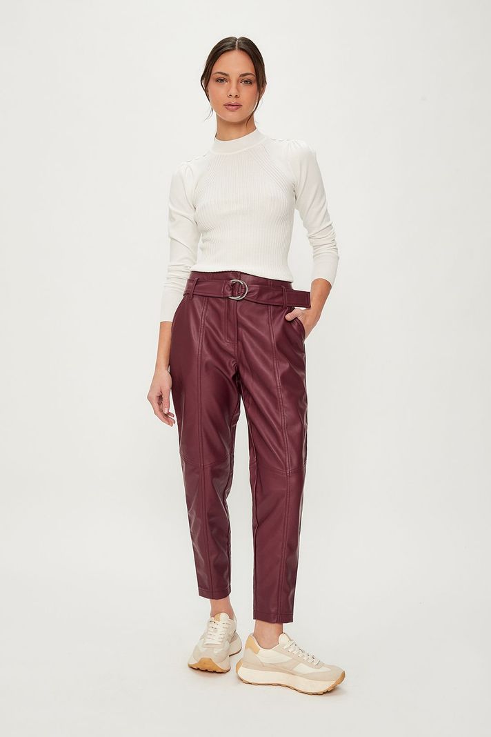 Pantalon Liso Burdeo iO 11020224051112-2