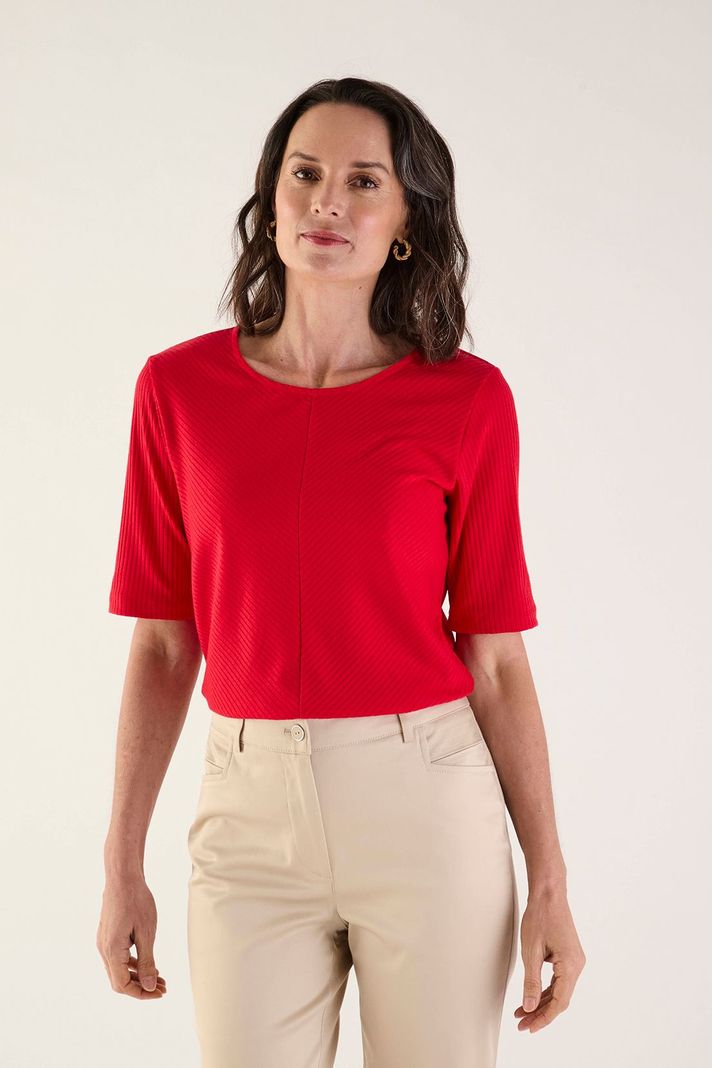 Polera Lisa Rojo 14202125053103-0