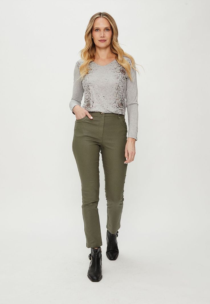 Jeans Pitillo Verde Ma Griffe 11302124005126-1