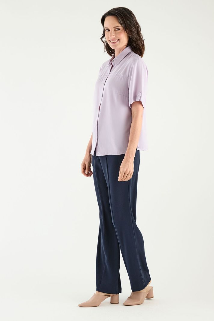 Blusa Camisera Manga Corta Lila Ma Griffe 14002125051211-2