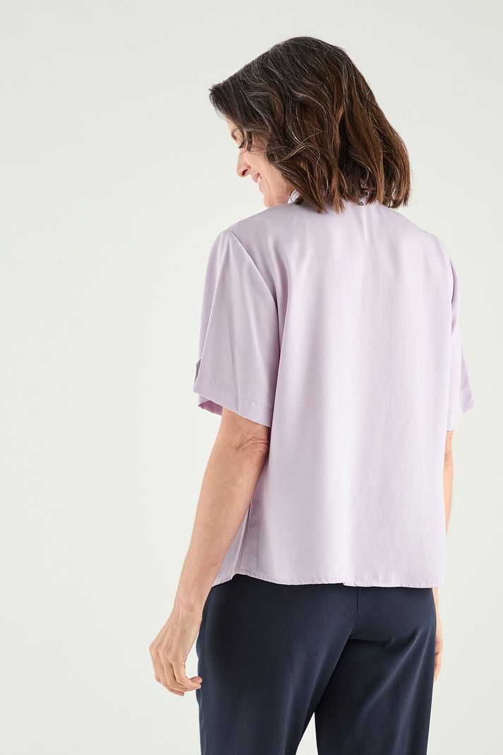 Blusa Camisera Manga Corta Lila Ma Griffe 14002125051211-3