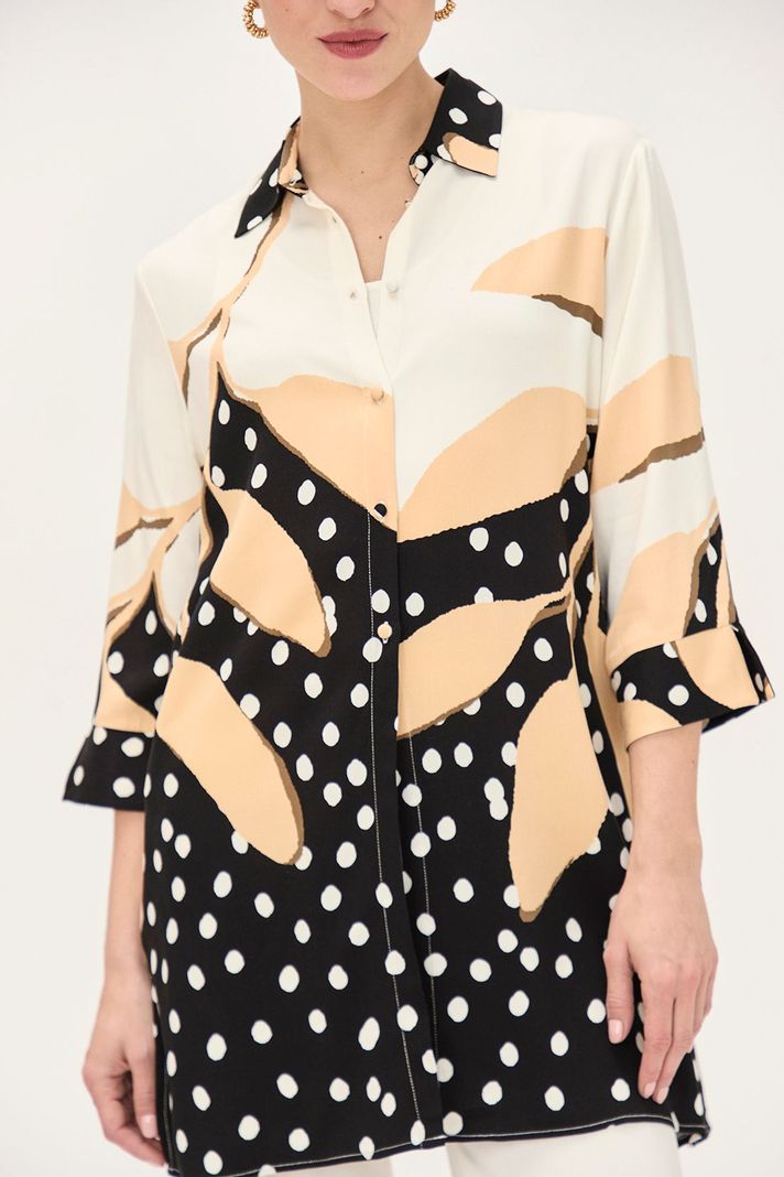 Tapado Camisero Viscosa Negro Ma Griffe 15502224052102-1