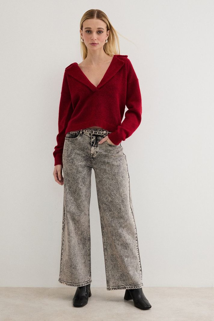 Sweater Liso Rojo 18107125006103-1