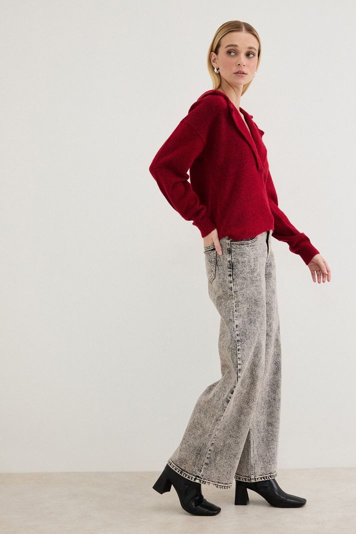 Sweater Liso Rojo 18107125006103-4
