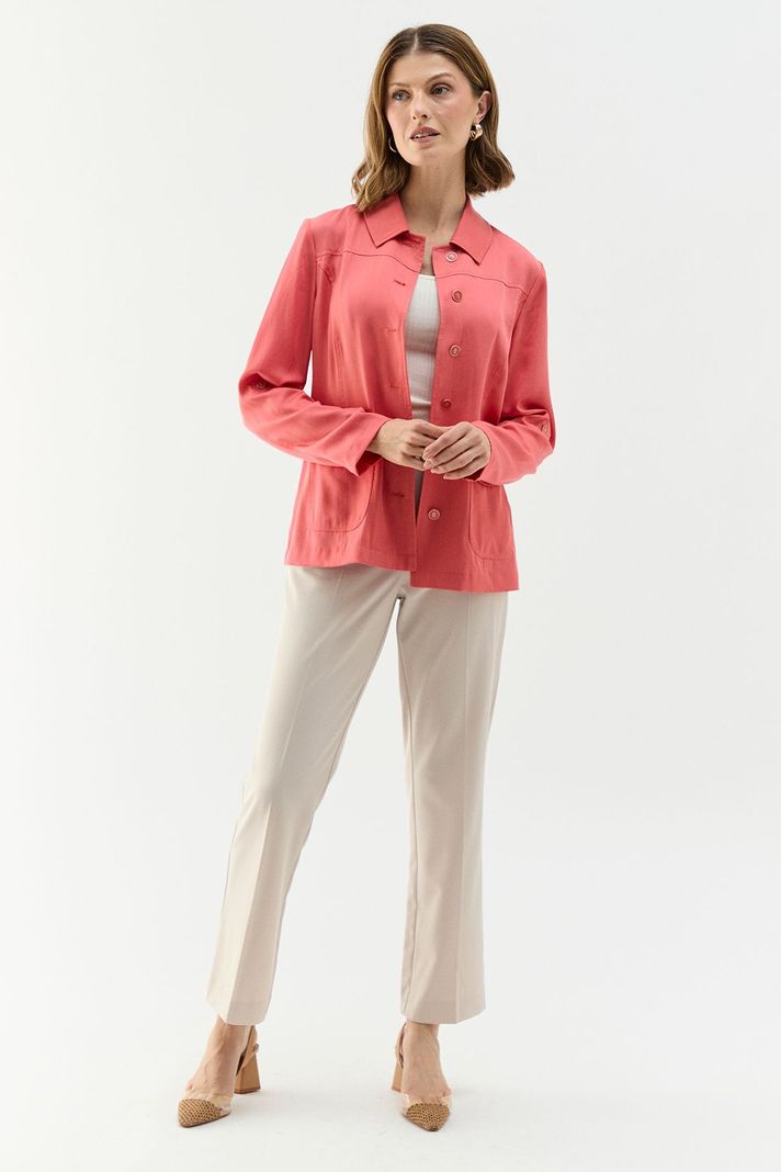 Chaqueta Tencel coral Ma Griffe 17502224059133-0
